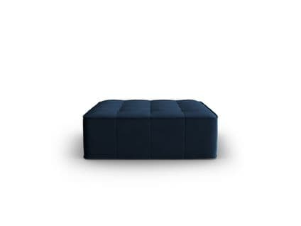 Pouf "mike", 1 Place, Bleu Foncé, Velours