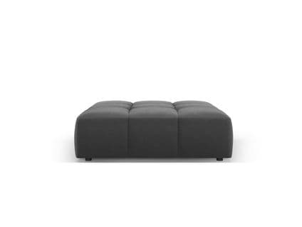 Pouf "serena", 1 Place, Gris, Velours