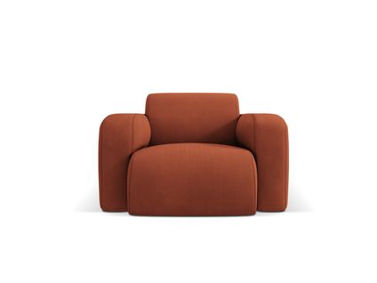 Fauteuil "molino", 1 Place, Orange, Tissu Structurel