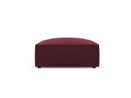 Pouf "ruby", 1 Place, Bordeaux, Imitation Cuir