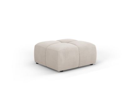 Pouf "serena", 1 Place, Beige, Tissu Structurel