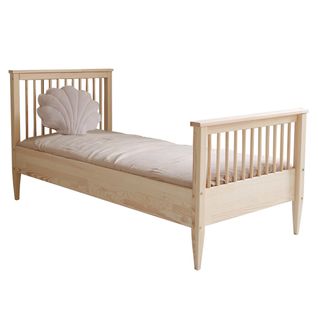 Lit 90x190 Sommier Inclus Pieds 19 Cm Daphné - Bois