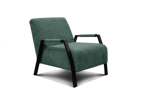 Fauteuil Fixe Tissu Vert Foncé - Kobe