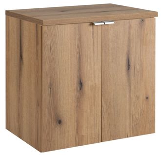 Meubles Suspendu Sous Vasques 2 Portes Avec Le Plan Nova Oak 60 Cm