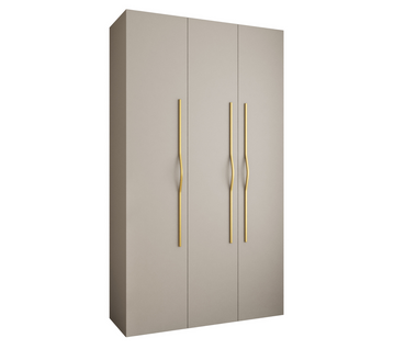 Armoire 3 Portes Como 2 - 120x40x245.5 Cm (cachemire/or)