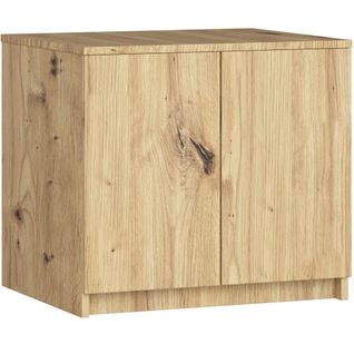 Surmeuble Pour Armoire S60 Chêne Artisan 60 Cm 2 Portes 2 Étagères 60x51x55 Cm