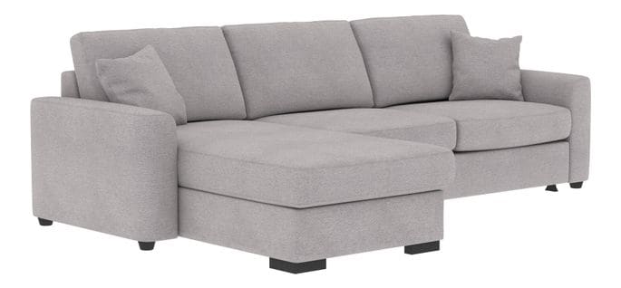 Canapé d'angle convertible pack standard NICARAGUA tissu enjoy gris 21