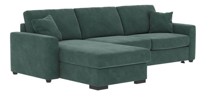 Canapé d'angle convertible pack standard NICARAGUA tissu bella vert