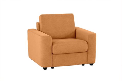 Fauteuil manchettes CURVE NICARAGUA tissu Crown amber