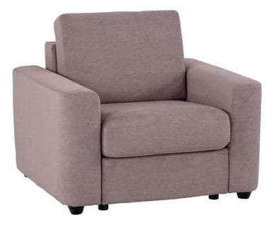 Fauteuil manchettes CURVE NICARAGUA tissu Crown taupe