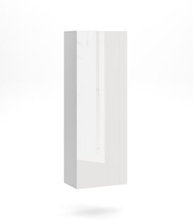 Meuble Salon Suspendu Vivo - 40/140 Cm -  Blanc/blanc Brillant - Style Moderne