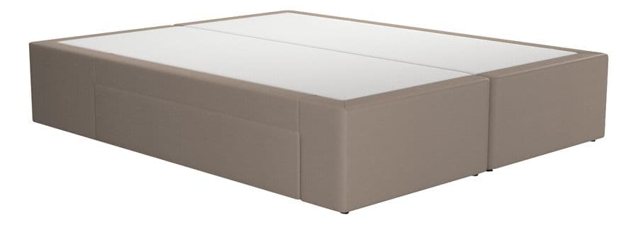 Sommier 2 tiroirs 2x80x200 cm DREAMEA EDITION SOMAX PU taupe