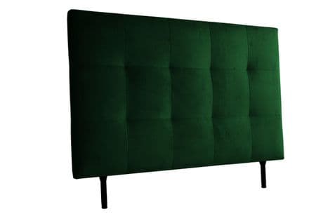 Tête de lit velours L.140 cm KARTY vert