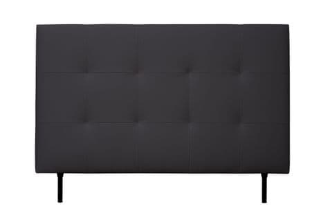 Tête de lit PU L.140 cm KARTY noir