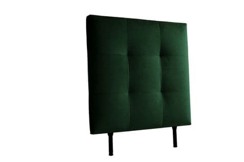 Tête de lit velours L.90 cm KARTY vert