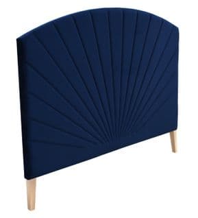 Tête de lit  L.145 cm EMPIRE velours bleu