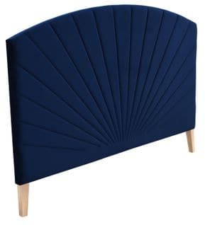 Tête de lit  L.165 cm EMPIRE velours bleu