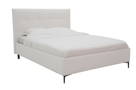 Lit 140x190 cm JAPP 3 PU Blanc