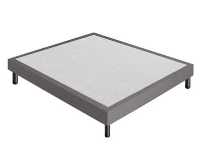 Sommier 160x200 Tapissier Déco Couleur Gris Resistant Jusqu'à 120 Kg Par Personne