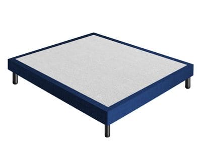 Sommier 120x190 Tapissier Déco Couleur Bleue Resistant Jusqu'à 120 Kg Par Personne