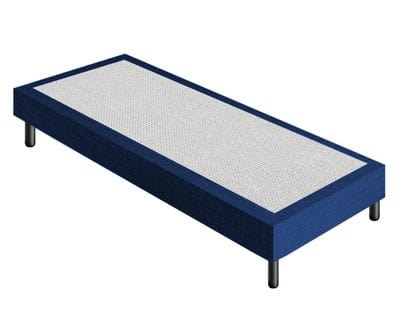 Sommier 90x200 Tapissier Déco Couleur Bleue Resistant Jusqu'à 120 Kg Par Personne