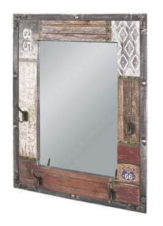 Garderobe Murale Coloris Vintage - Dim : L 55 X P 8 X H 75 Cm