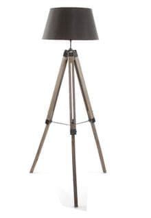 Lampadaire Trepied Noir, Hauteur 145 Cm