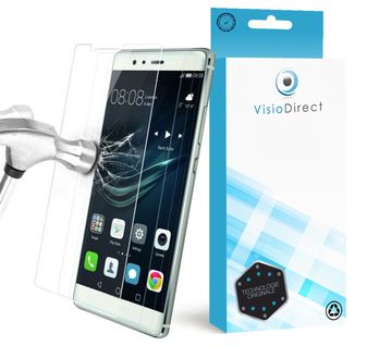 Lot De 2 Film Vitre Pour Téléphone Mobile Huawei P9 Lite 5.2" Verre Trempé De Protection Transparent -