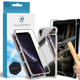 Verre Trempé Pour Iphone 11 6.1" + Coque Magnétique Or De Protection Anti Choc - Visiodirect -