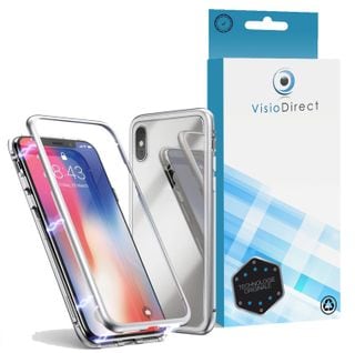 Coque Magnétique Argent Pour Mobile Iphone Xr 6.1"de Protection Anti-choc -