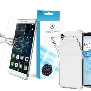 Film Verre Trempé Pour Samsung Galaxy A30 6.4" + Coque De Protection Souple Silicone Transparente -