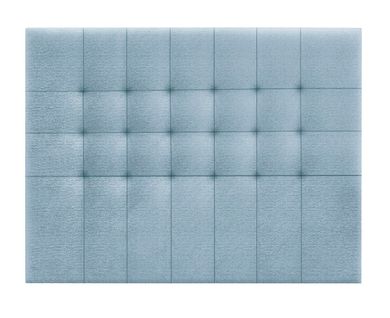 Tête De Lit En Tissu Coloris Bleu - Longueur 160 X Profondeur 4 X Hauteur 120 Cm