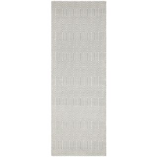 Tapis De Couloir En Coton - Argent