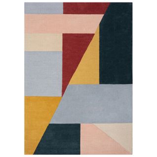 Tapis De Salon Moderne Wylan Multi En Laine - Multicolore - 160x230 Cm