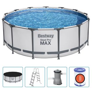 Ensemble De Piscine Ronde Steel Pro Max 396x122 Cm