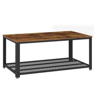 Table Basse Au Design Industriel, Pieds Réglables, Stable, Protection Du Sol, 106,2 X 45 X 60,2 Cm