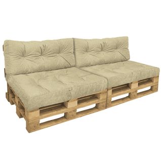 Lot De 4 Coussins Pour Palettes En Bois Beige