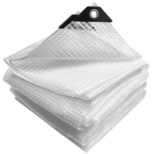 Bâche De Protection En Polyéthylène Resistant Et Impermeable 180g/m² Blanche 3x4m