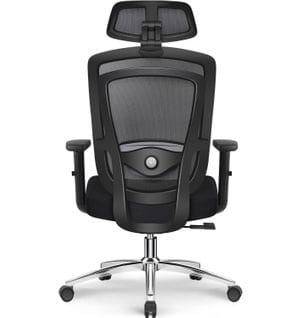 Chaise de Bureau, Multi-réglable, Appui-Tête et Support Lombaire 3D,Chaise Bureau Inclinable 90-135°