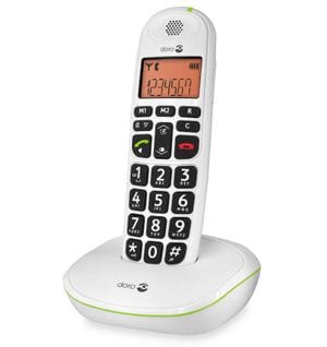 Téléphone Sans Fil Dect Blanc Sans Répondeur - Phoneeasy100w