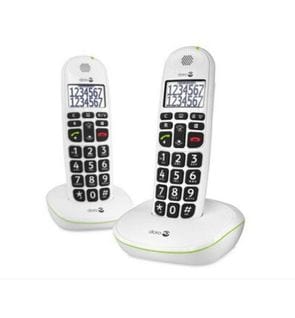 Téléphone Sans Fil Duo Dect Blanc Sans Répondeur - Phoneeasy110wduoblanc