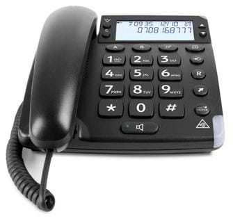 Téléphone Fixe Filaire Amplifié - Magna 4000 - Noir
