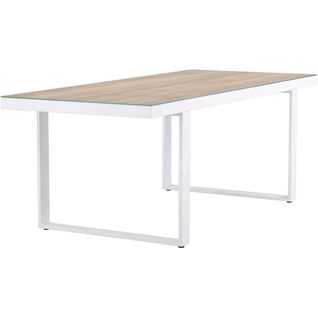 Table De Jardin Merlo Blanc 200x90x75 Cm