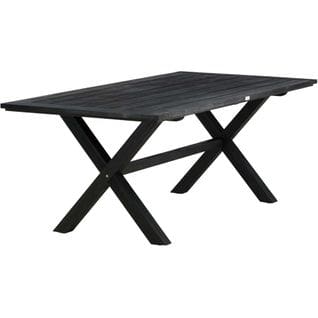 Table De Jardin Rives Noir 200x100x175 Cm
