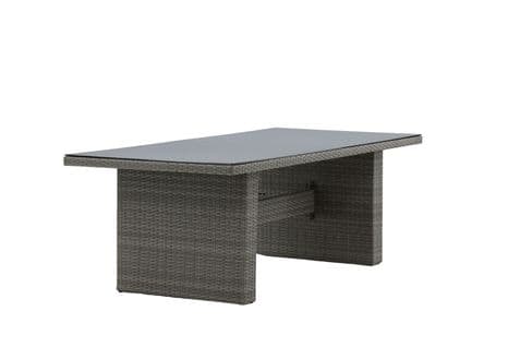 Table De Jardin Padova Gris En Aluminium 200x100x74 Cm