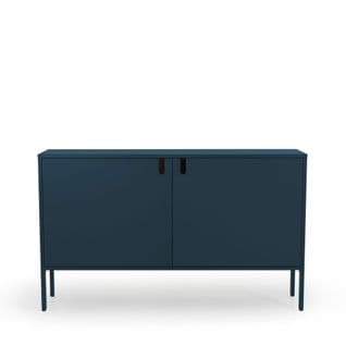 Uno - Buffet En Bois 2 Portes L148cm - Couleur - Bleu Canard