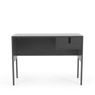 Uno - Bureau En Bois 1 Tiroir L105cm - Couleur - Gris Anthracite