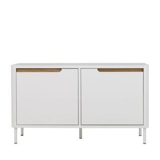 Switch - Petit Meuble De Rangement En Bois 2 Portes L94cm - Couleur - Blanc