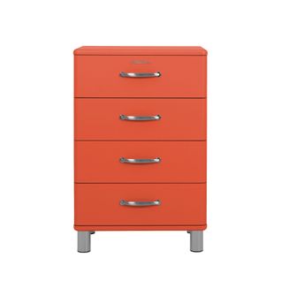 Malibu - Petit Meuble De Rangement Vintage L60cm - Couleur - Rouge