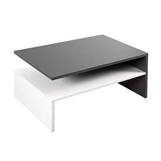 Table Basse Anthracite Blanc  90 Cm